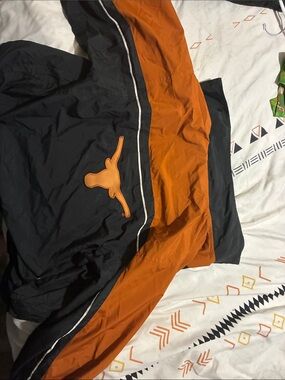 Youth 10/12 Black and Orange Athletic Shorts with Longhorn Logo